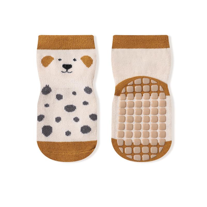 Fashion Baby Floor Socks Cute Animal Design Non-Slip Newborn Floor Socks Soft Cotton Toddler Short Tube Socks For Kids