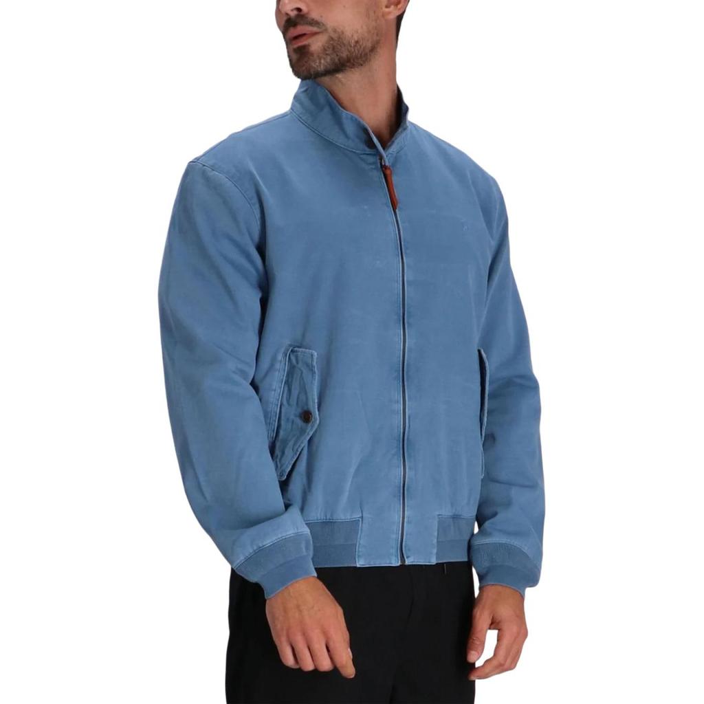 Polo Ralph Lauren Solid Color Stand Collar Zip Up Long Sleeve Jacket Men jackets Blue 710940743-002