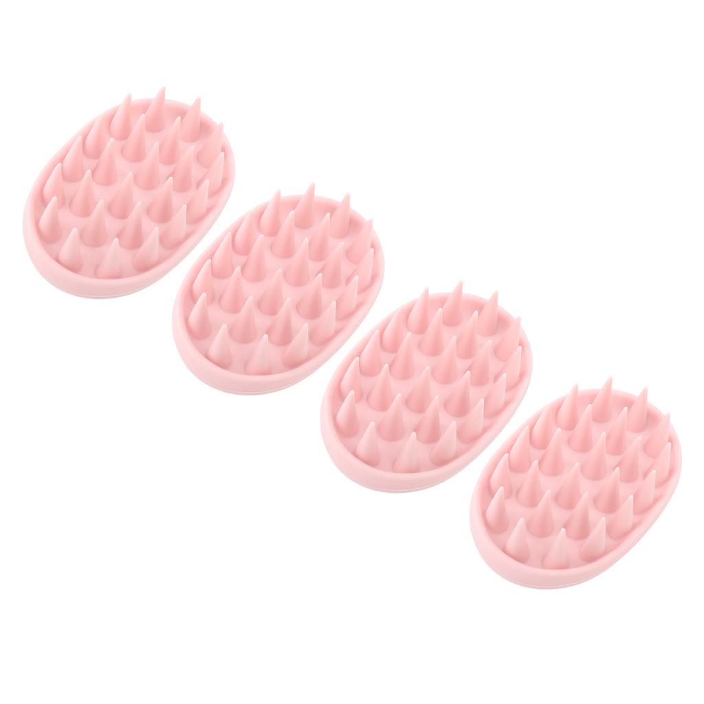 4 szt. Masażer do skóry głowy Szczotka do mycia włosów Miękki silikon Wygodny Ulga w zmęczeniu Skrobak do skóry głowy