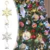 10 Pieces Christmas Ornament Hooks Christmas Tree Hangers Reusable Heavy Duty Xmas Hooks for Office Wedding Xmas Festival