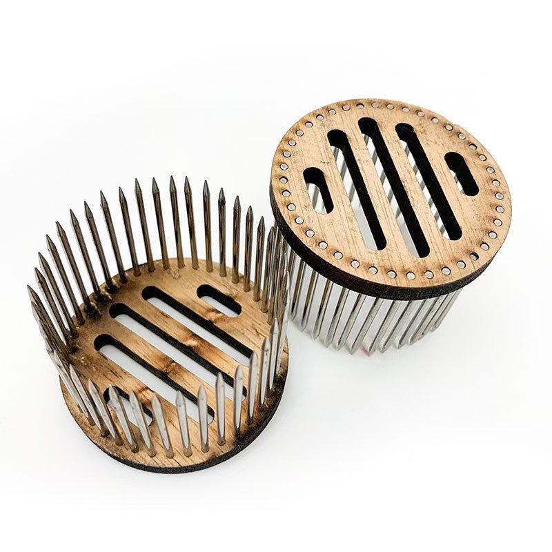 Queen Cage Beekeeping Tool with Wooden Lid & Stainless Steel Needle