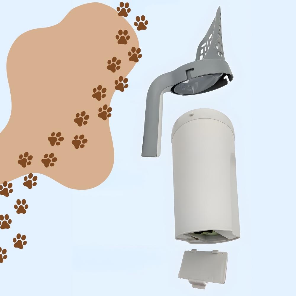 Large litter box scoop with container and scoop for cat litter + PetJet waste bags