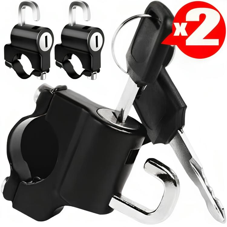 New Helmet Lock Electric Vehicle Fixed Anti-theft Safety Artifact Battery Motorcycle Wire Rope Hat Lock Hook Lock Accessories