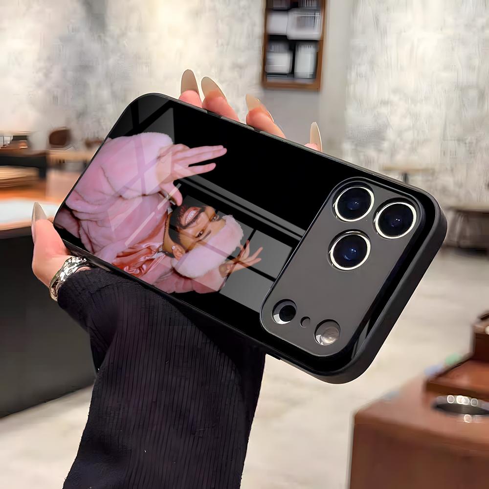 

Funny Singer D-Drake Rapper Phone Case For IPhone 17 Air 16 E Pro Max 15 14 13 Mini 12 Pro 11 Max Plus Black Glass Cover iPhone 13