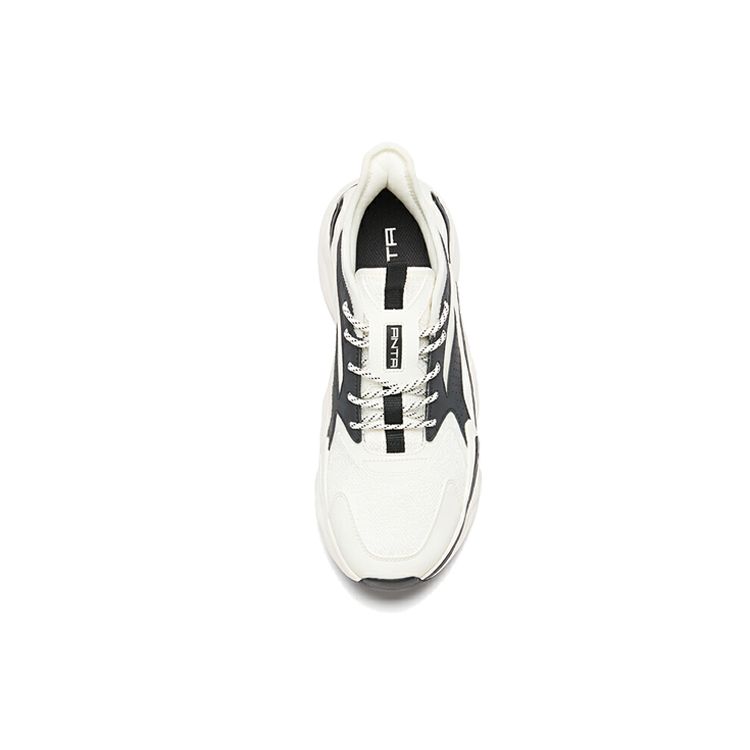 Anta Lifestyle Series Fabric Synthetic Leather Shock Absorbing Non-Slip Wear-Resistant Breathable Lightweight Low-Top Casual Shoes 11938883-2