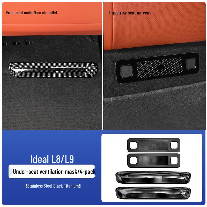 Rear Row Air Outlet Dustproof Net for Ideal L6-L9 Seats - Decorative Protective Cover