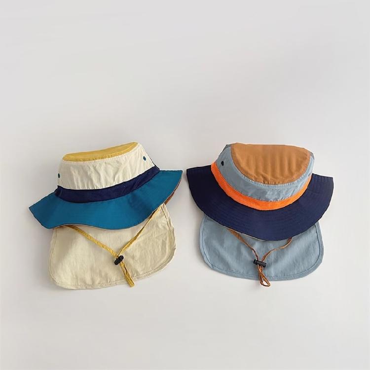 Breathable Kids Bucket Hat Kids Outdoor Sports Fisherman Hat for Travel Casual
