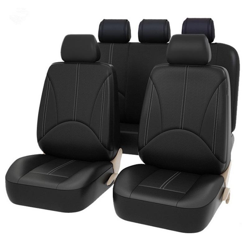 Universal Waterproof Leather Car Seat Covers for Toyota Car Seat Covers SN-1702-9PCS-BK