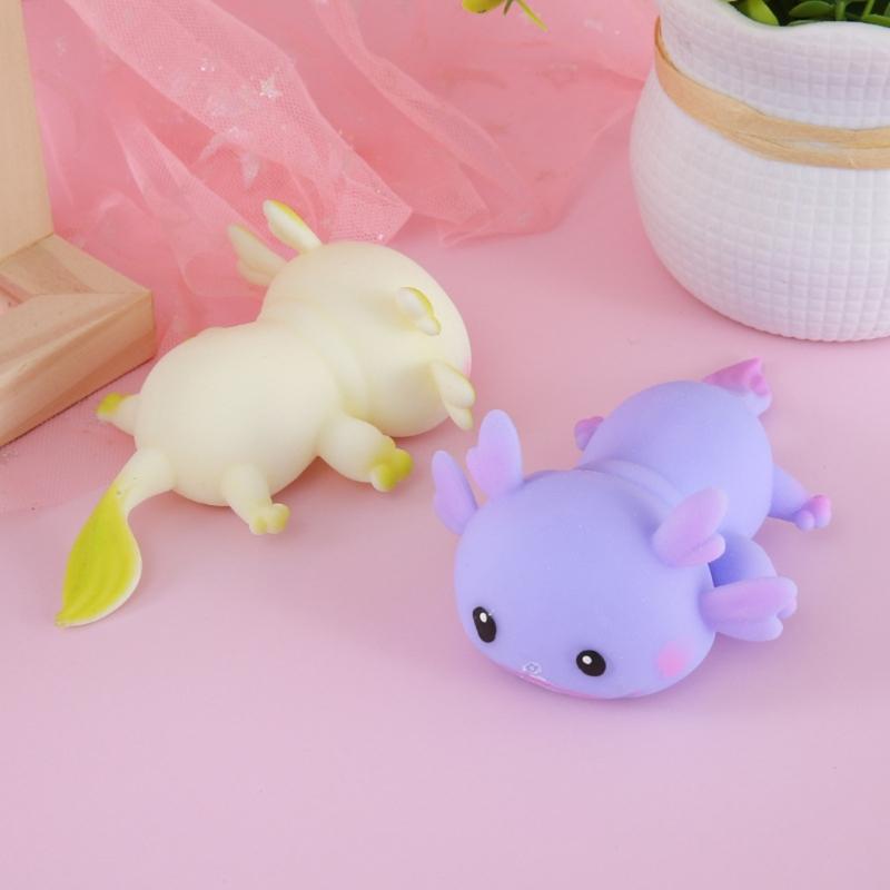 Slow Rising Stretchy Axolotl Sensory Squeeze Ball Antistress Pinch Toy For Children Adult Hand Relax and Mood Soothing