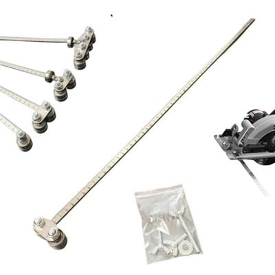 For Circular Saws Woodworking Gauge Adjustable Caliper Workshop Use Silver Measurement Accuracy Smooth-rolling Wheels
