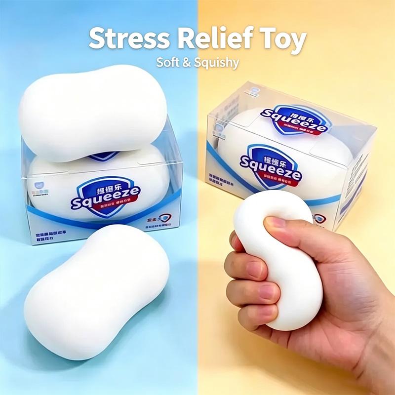 Selling Squishy Soap Slow Rebound Stress Relief Fidget Toy Soft Simulated Squeeze Anti Anxiety Decompression Relaxing Toy Gift