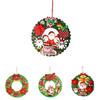 Charming Christmas Snowman Old Man Wreath Decoration For Festive Indoor Decor