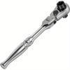 Ratchet Handle Chrome Vanadium Steel 2-in-1 Multi-Purpose Reversible Resilient Head Ratchet Wrench 1/4'' Drive Ratchet Handle
