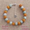 Brățară PANJBJ din Argint Sterling 925 Pentru Femei Jad Agat 8MM Piatră Naturală Spiritual, Începuturi Noi, Energie Pozitivă Dropship