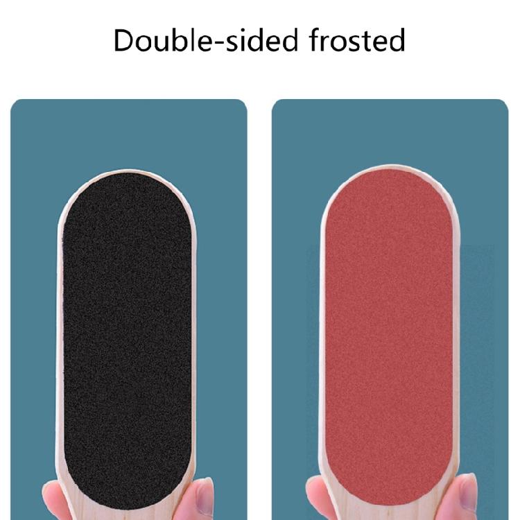 Double Sided Pine Wood Foot File Coarse Fine Grit Natural Pedicure Tool For Effective Heel Toe Exfoliation Care