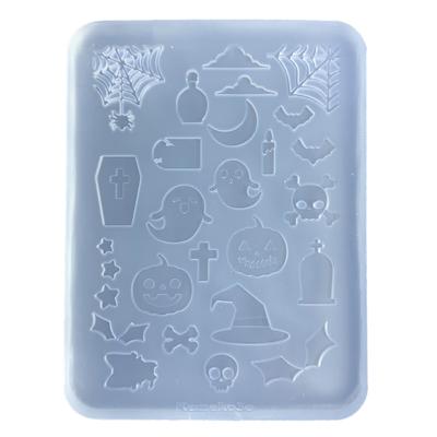 Pumpkin Skull Quicksand Silicone Mold Epoxy Resin Casting Mold Pendant Jewelry Keychain Decoration Craft Making