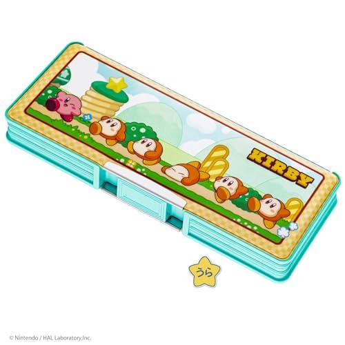 Showa Note Kirby Holographic Pencil Case, Double-Sided Opening, Beige, Sparkly Design, 487733002