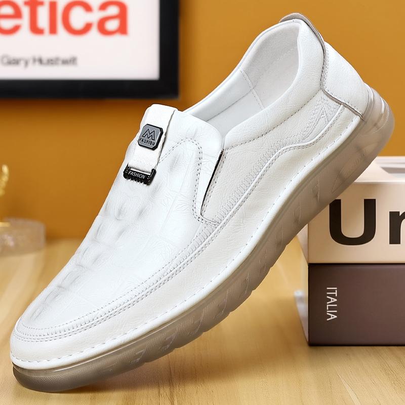 Mens Leather Shoes Luxury Crocodile Pattern Men Business Dress Shoes Casual Social Shoe Male Wedding Footwear