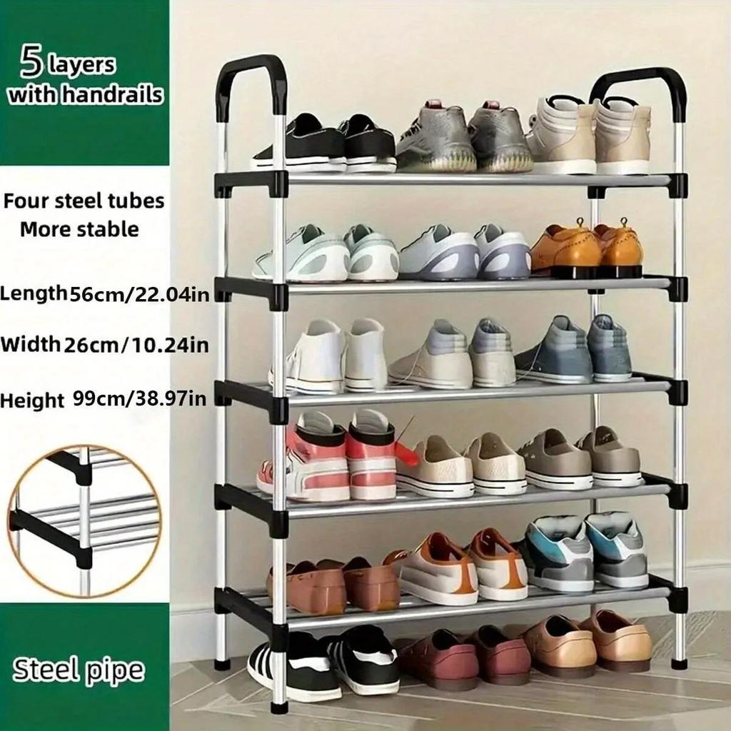 4/5/6/7 Layer Shoe Rack Shoes Organizer Shoerack Shoebox Shoe-Shelf Plant Shelves Metal Cabinet Shoes Organizer Cabinets Space