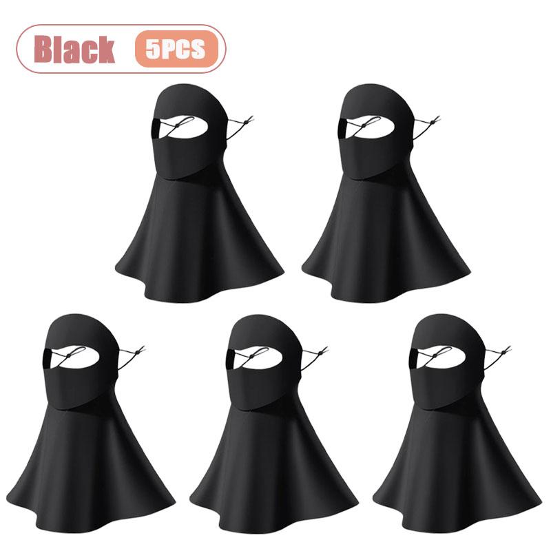 1-10PCS Ice Silk Face Mask Women Cooling Breathable UV Protection Eye Cover Summer Sun Mask Dustproof Stylish Face Gaiter