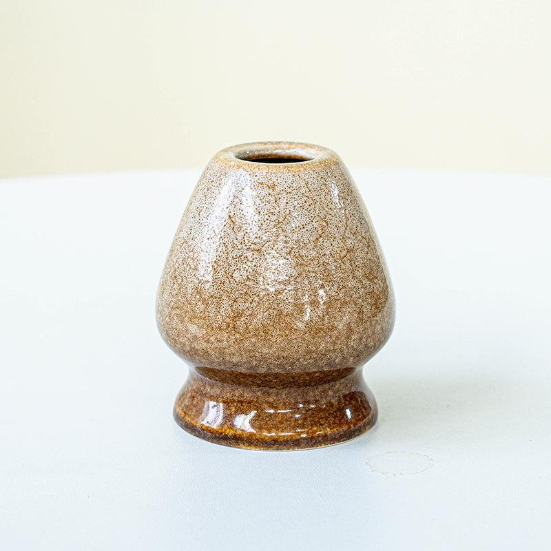 Matcha Bowl with Mouth Matcha Tool Brush Tea Bowl Mixer Utensil Set Japanese Ceramic Kiln-changing Glaze 1000