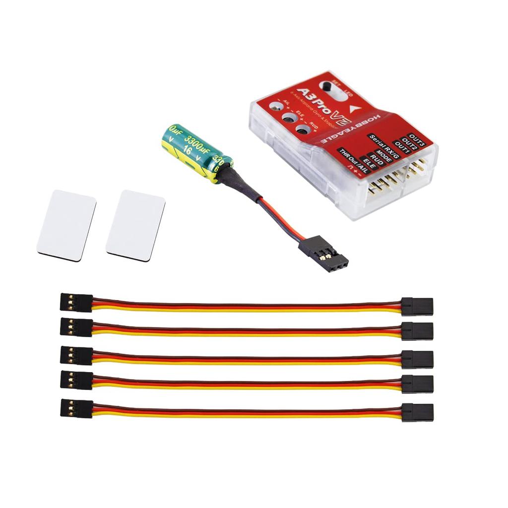 SoloGood HOBBYEAGLE A3 Pro V2 6-Achsen-RC-Flugzeug-Flugstabilisator-Controller Gyroskop-Balancegerät Flugzeug-Gyrostabilisator für Fixed Wing RC