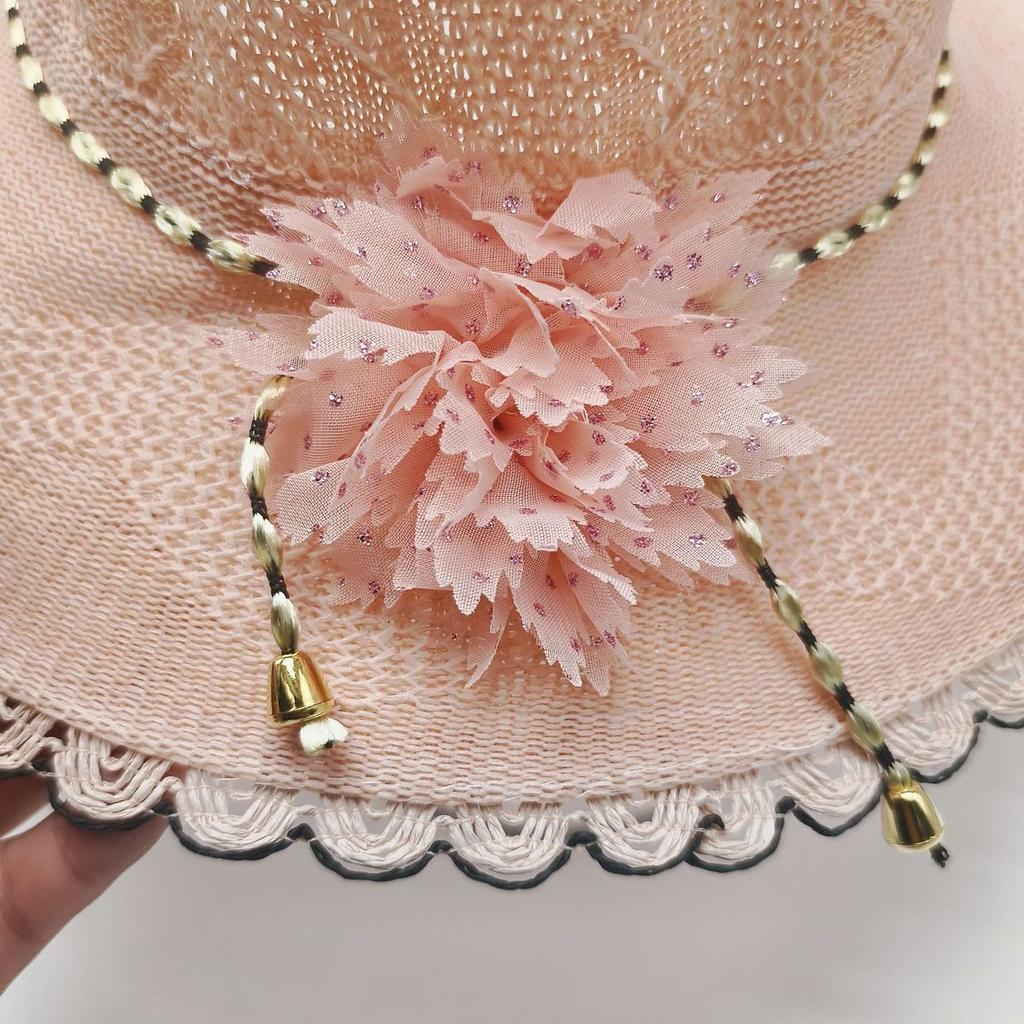 New Versatile Hat for Children's Summer Round Face Sun Protection Foldable Beach Sun Hat Tourist Flower Fisherman Hat