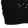 Unused Eimy Istoire Long Sleeve Sweater F Black Knitted Beads Women Used