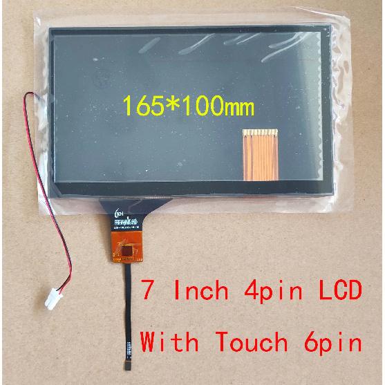 7 inch IPS Display LCD For Car Navigation Radio Universal 40pin 1024*600 With Capacitive Touch Screen 165*100mm 5.5mm GT911 6pin
