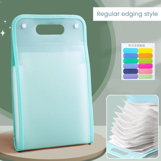 File Folder with Handle Large Capacity Portable Document Holder Waterproof