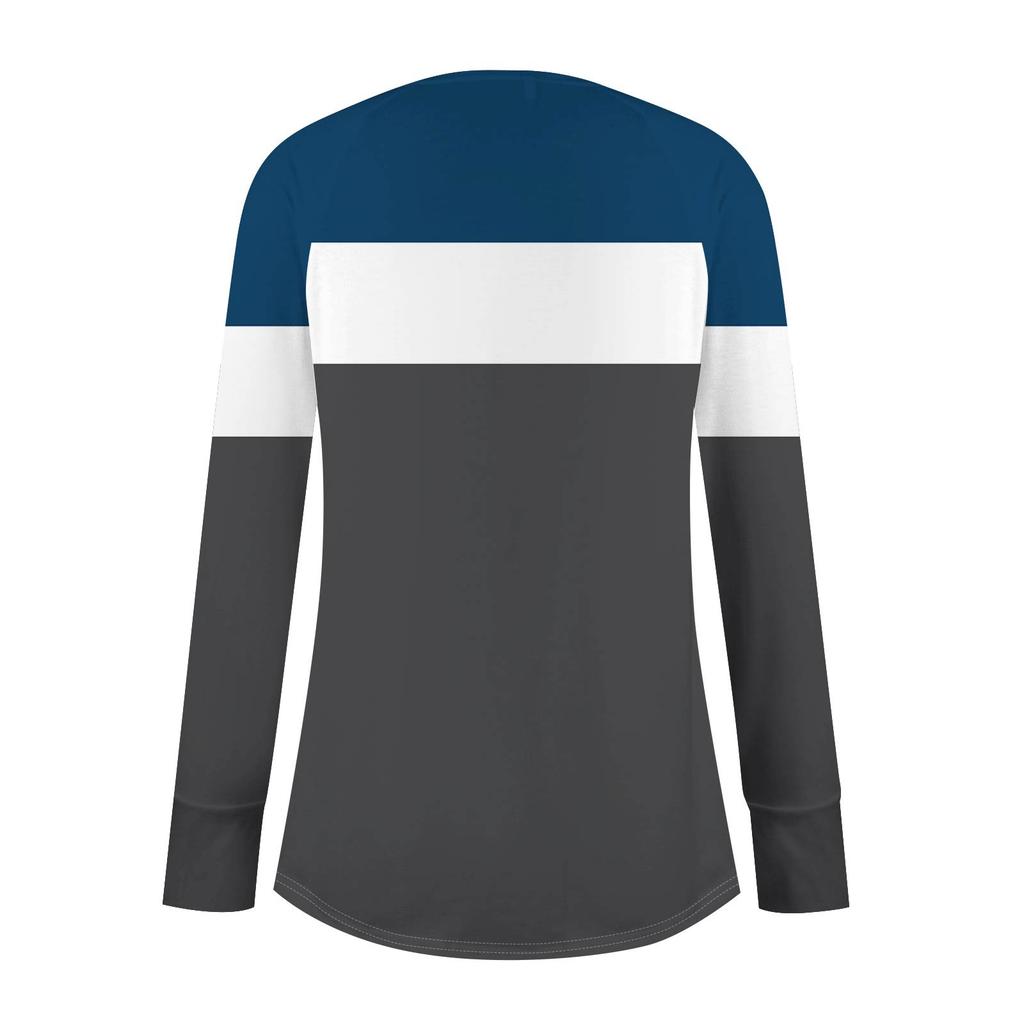 Womens Oversized Sweatshirt Graphic Sweater Long Sleeve Drop Shoulder Round Shirt Tops Vintage Clothes