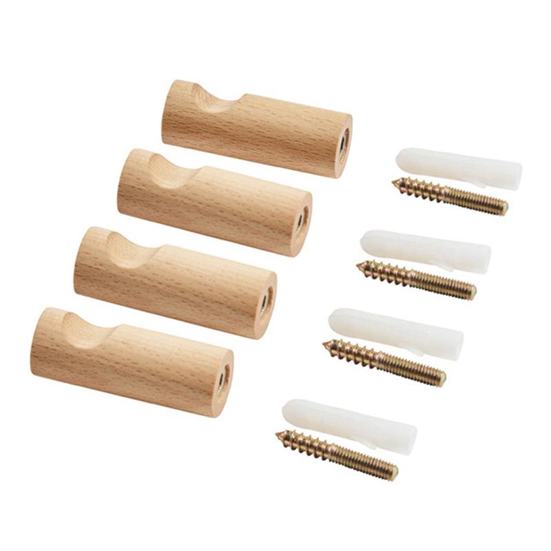 Neue Holzhaken Home Wandhalter Schlüsselanhänger Kleidung Hut Haken Kleiderbügel Badezimmer Küche Zubehör Lagerung Holz Dekoration Haken