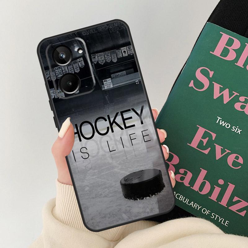 Hot Sport Ice Hockey For Realme C67 C55 C53 C51 C35 C33 C30 C21Y C25s C15 9 10 11 12 Pro Plus GT Neo 5 6 Case