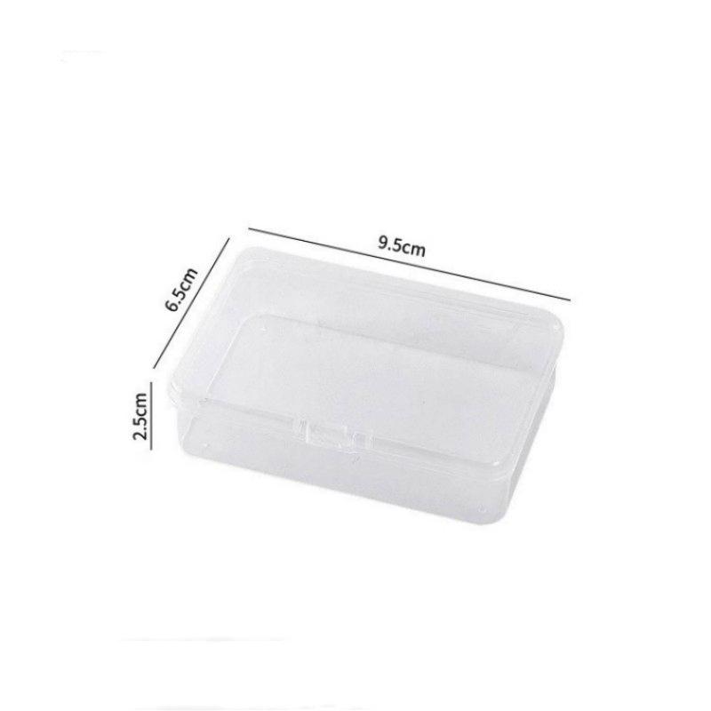 Transparent Idol Kpop Star Photo Storage Box With Flip Lid Photocards Holder Small Card Collection Card Dustproof Storage Box