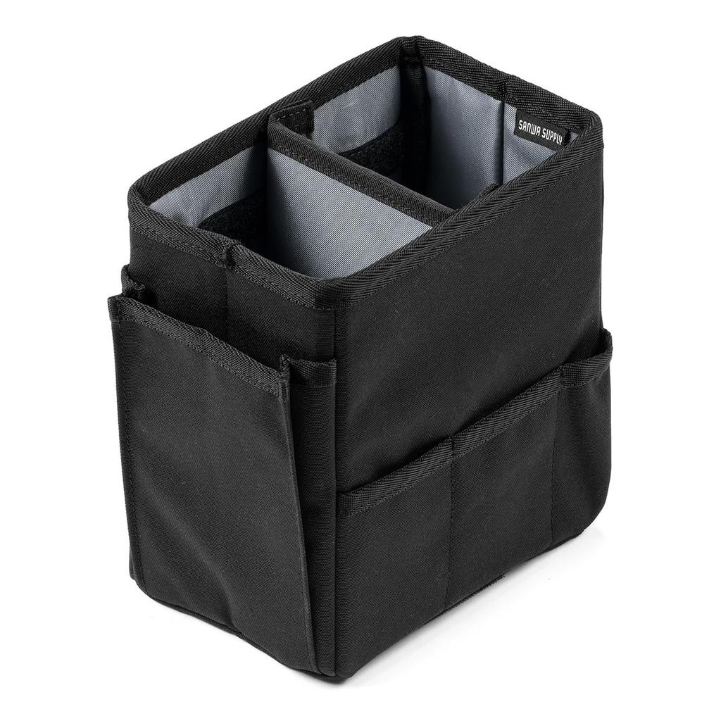 Sanwa Direct 200-CARBG003 Console Box, General Purpose, Car Goods, Luggage Storage, Width 4.1 inches (10.5 cm), Folding, S Size