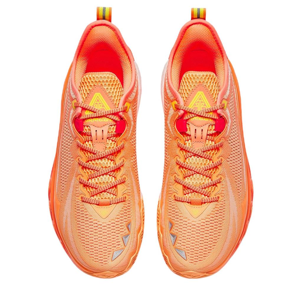 Anta Swagger 2 Sun Orange Cushioning Abrasion Resistant Rebound Low top Basketball Shoes Men's Orange Red 912541606-4