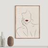 Mid Century Modern Nude Minimalist Art Canvas Painting Poster Woman Line Drawing Print Home Decor Wall Picture For Bathroom