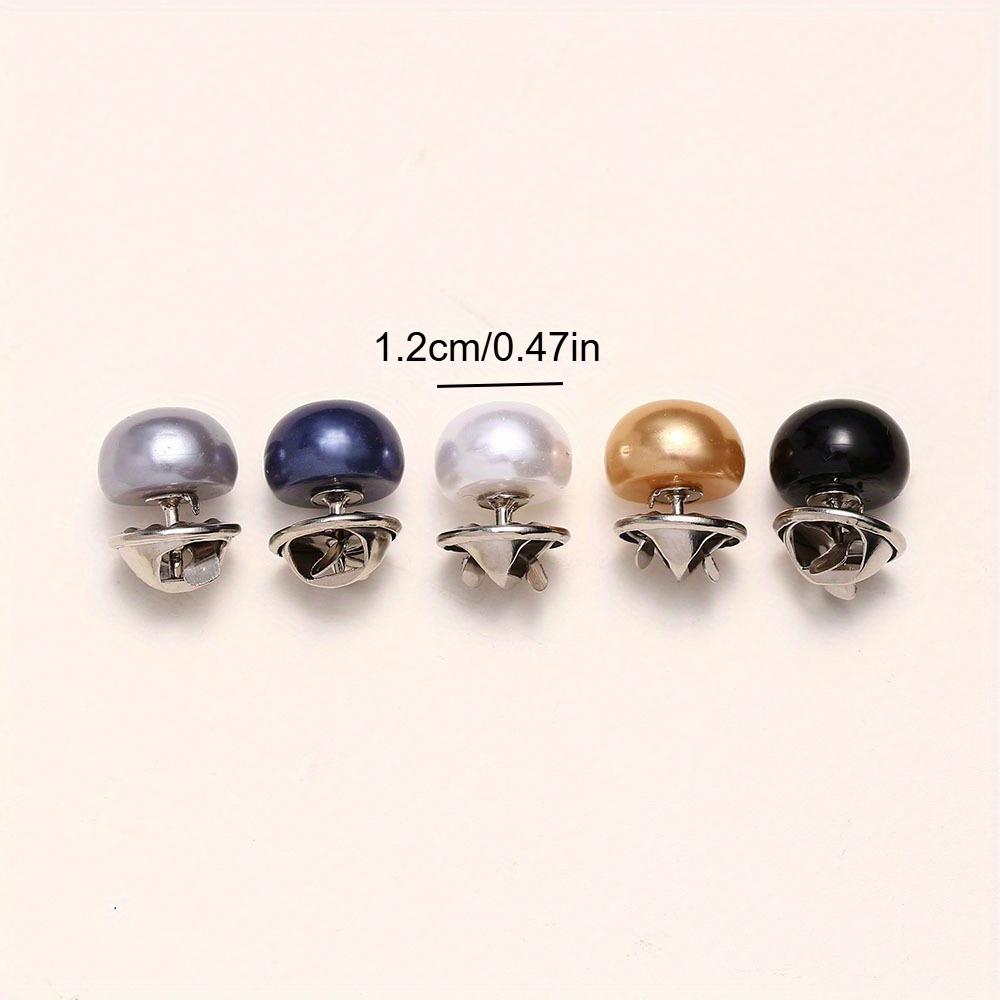 10pcs Pearl-Like Invisible Button for Chest and Neckline, No-Sew Anti-Show Fastener
