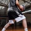 Li-Ning Badfive Basketball Series Letter Print Quick-Dry Spliced Sports Shorts Men Bottoms Black AAPS127-1