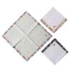 3 Stück 33x33cm Cartoon Katze Blume bedruckt Damen Kinder Taschentücher Bandanas Einstecktücher Weiche Baumwolle Partygeschenk