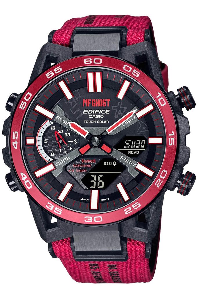 Casio Edifice SOSPENSIONE Bluetooth Solar Initial D and MF Ghost Collaboration Red Watch, Model, ECB-2000MFG-1AJR, Men's,