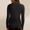 Dámská jednobarevná fitness souprava slim fit s návleky na prsty sportovní top s dlouhým rukávem
