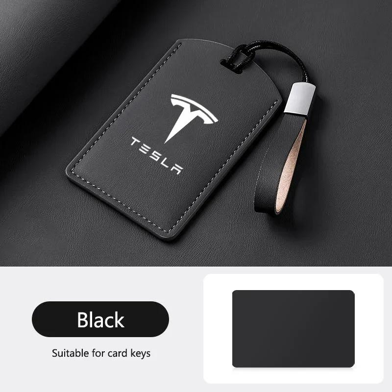 

Автомобильная наклейка 2025 Новый Tesla Новый кожаный умный NFC-ключ-карта для автомобиля Чехол-защита Ракушка Брелок Для Tesla Model 3 Model S X Y Ключ