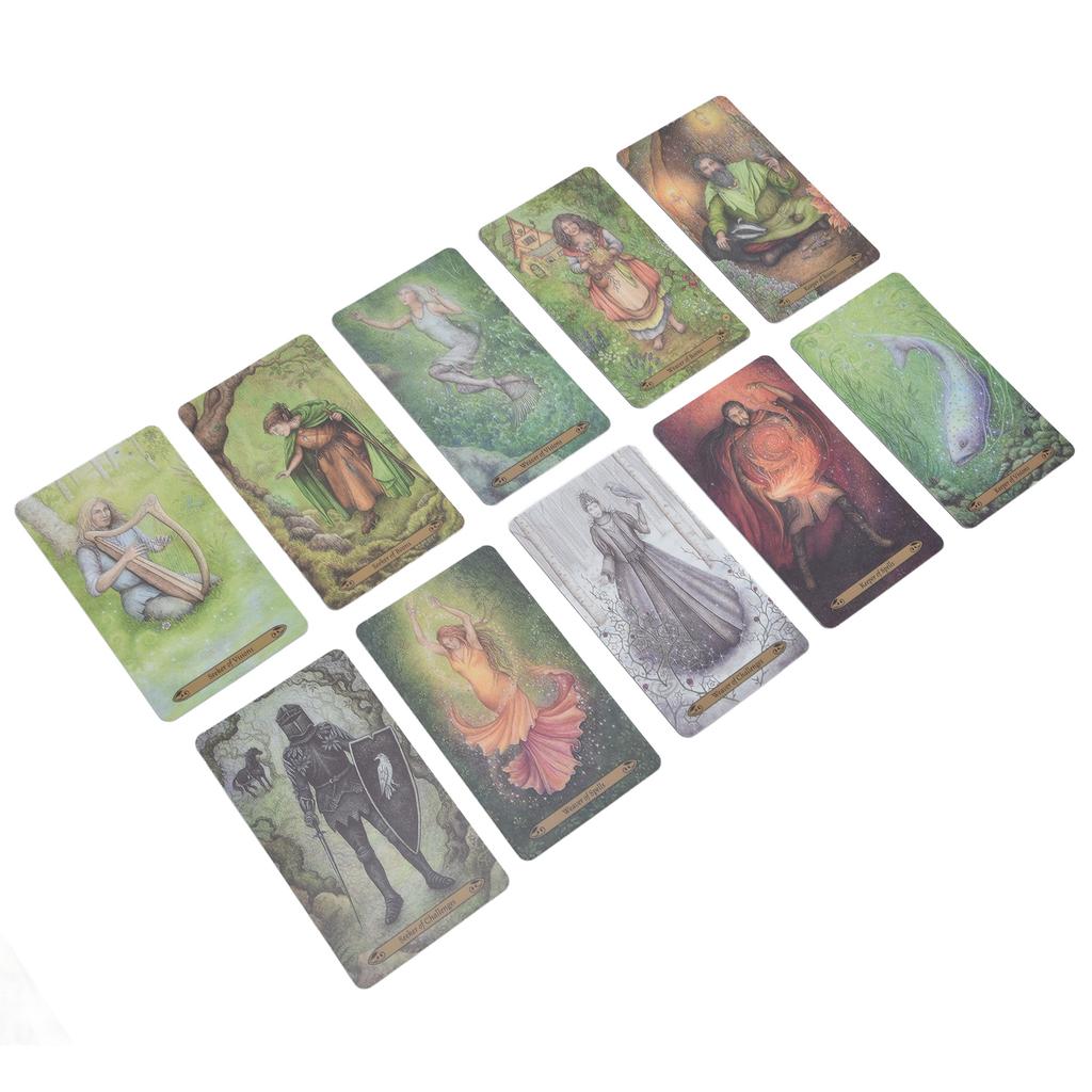 Wald der Verzauberung Tarotkarte 78 Decks Leichtes Mischen Wahrsagespiel Spielzeug für Enthusiasten