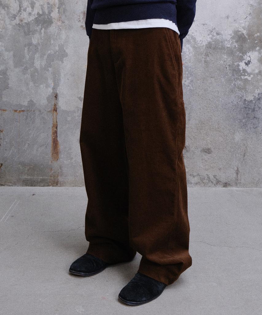 Daibeuin Uniform Corduroy Chino Pants (Brown)