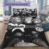 Custom Name Wu Tang Clan Pattern Bedding uilt Set uilt Cover Pillowcase Home Decoration Birthday Gift (1*duvet cover+2*pillowcase without core)