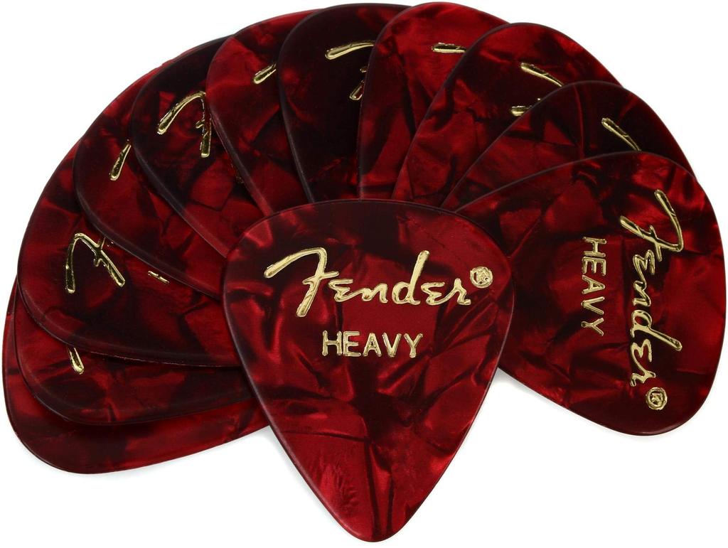 Fender Fender Pick RED MOTO HEAVY (12PK)