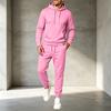 Men's Pullover Hoodie Sweatshirt Athletic Set Casual Training Workout Sweatsuit