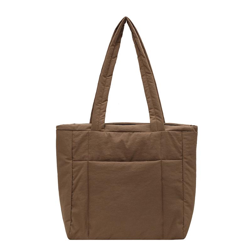 

Большая холщовая сумка-тоут в корейском стиле для колледжа и поездок на работу хаки