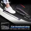 Anti-Scratch Door Threshold Strip for Subaru BRZ Toyota GR86 2021-2025 LHD RHD Microfiber Leather Interior Sticker